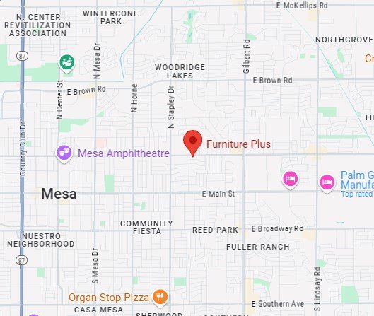 Map and driving directions to Furniture Plus Inc in Mesa, AZ